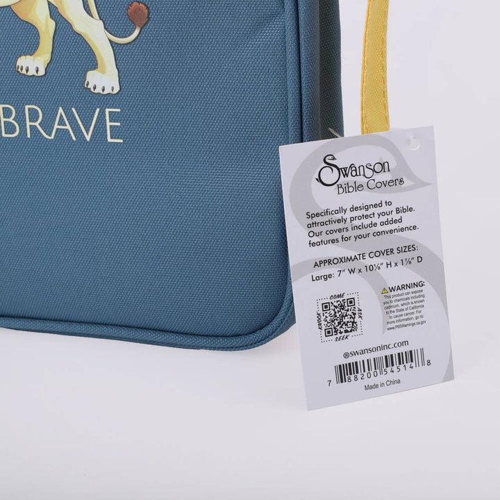 Bible Cover Canvas Be Brave L