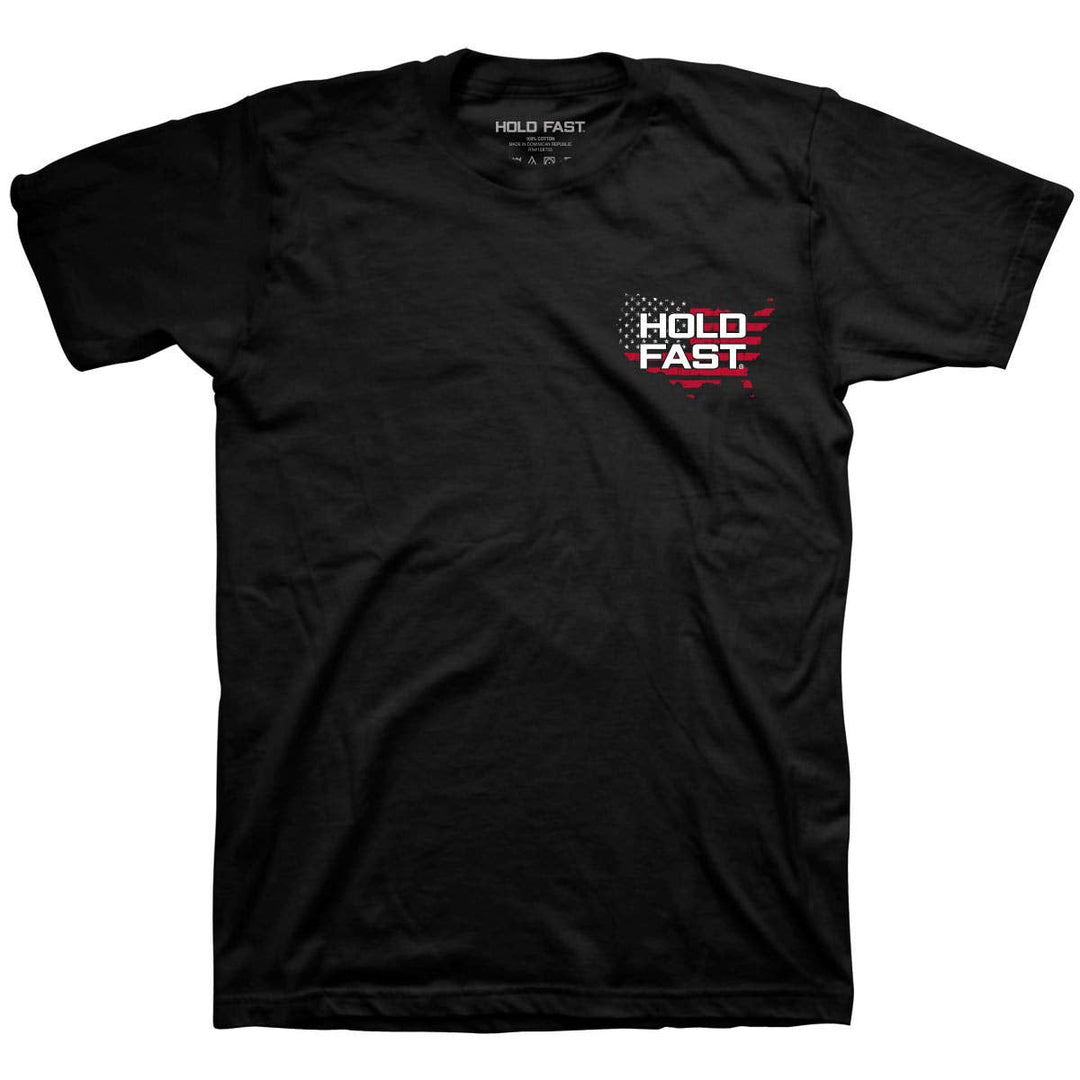 HOLD FAST Mens T-Shirt We Will Not Falter: Black / 2X-Large