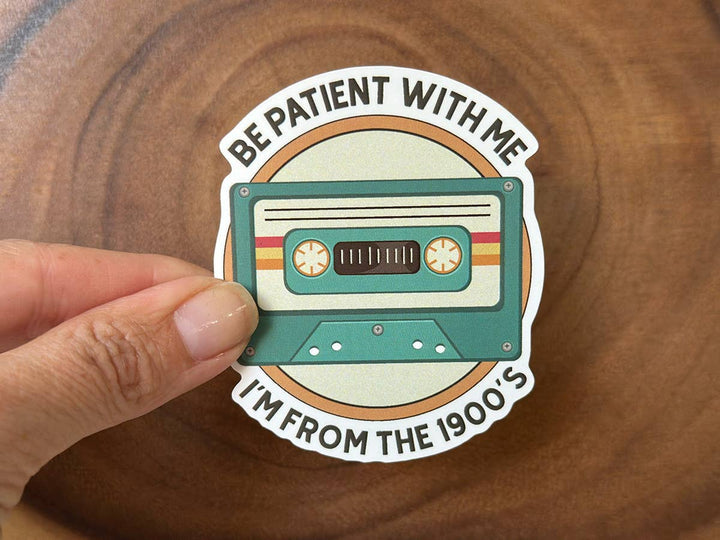 Missional Merch - 90s Nostalgia Sticker, Be Patient With Me I&