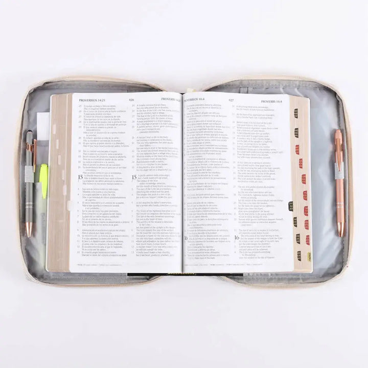 Bible Cover Canvas Floral Holy Bible L