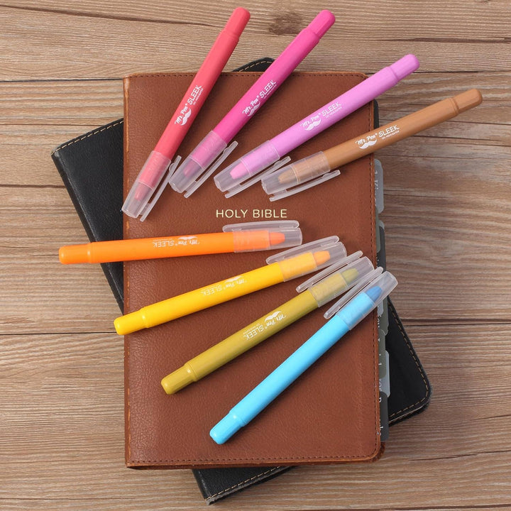 Mr. Pen - Gel Bible Highlighters 8 Pack No Bleed