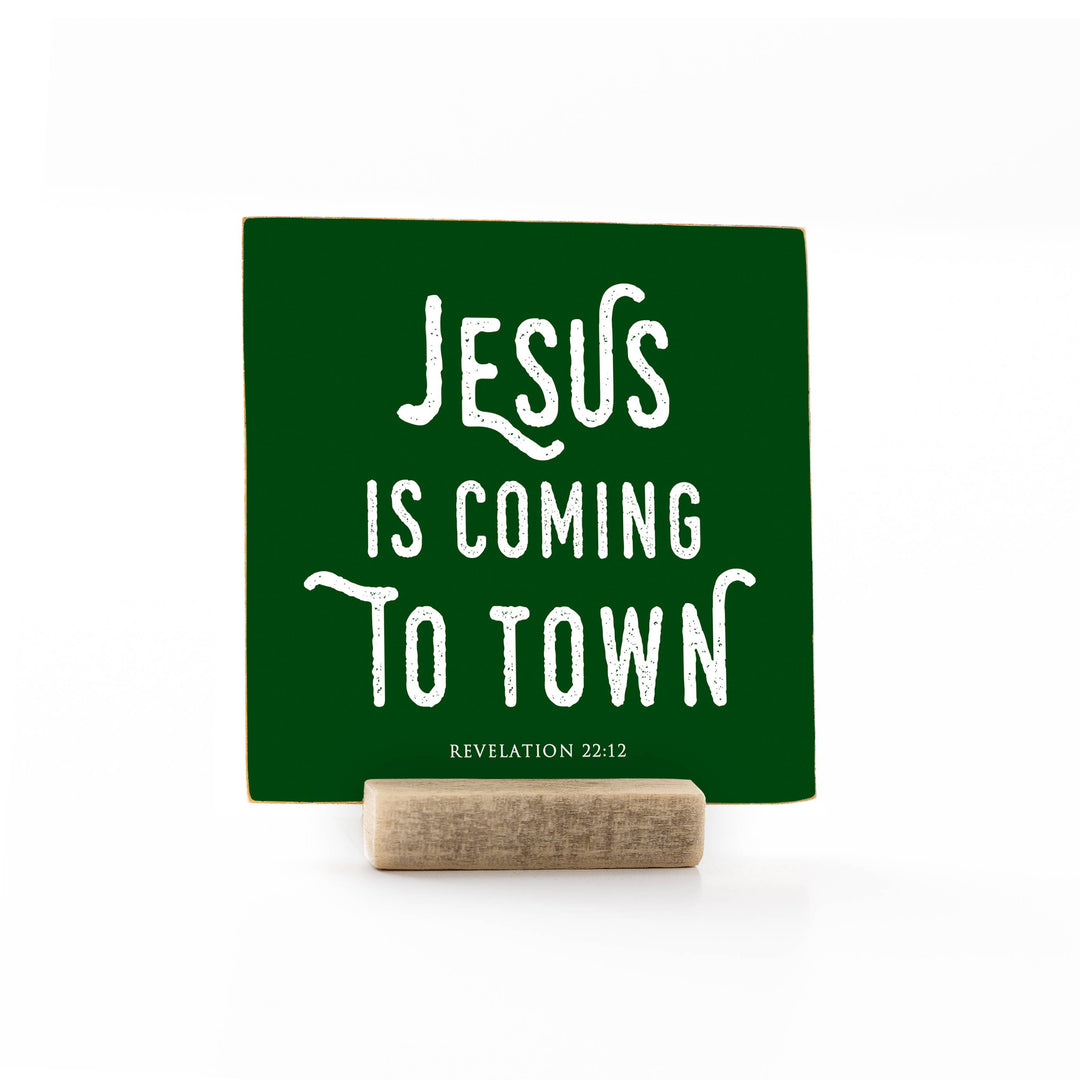 Revelation Culture - Christmas | Wood Message Art Card Flat Card | 4 x 4