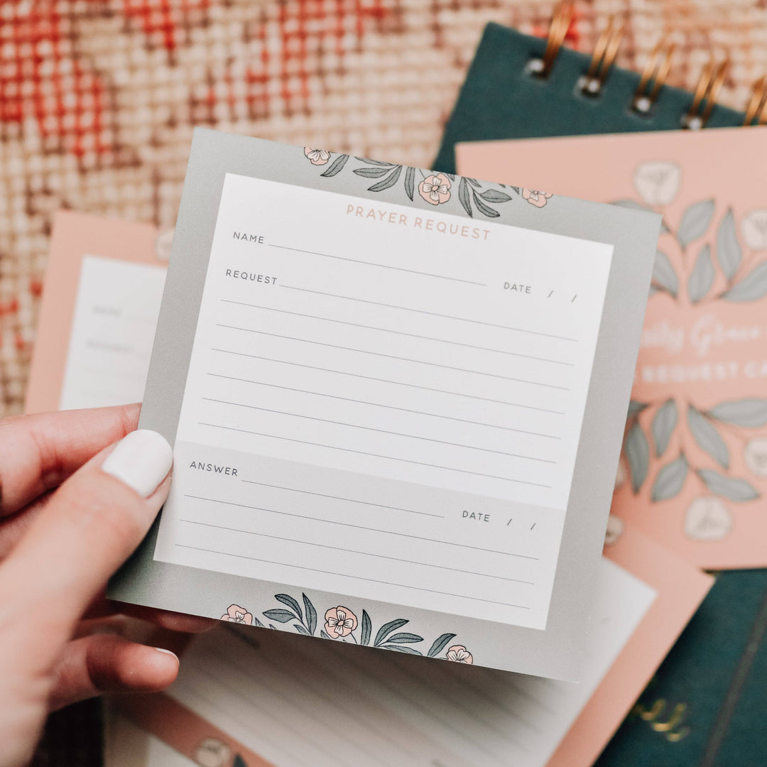 The Daily Grace Co - Prayer Request Cards | Teal Floral