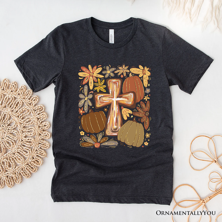 OrnamentallyYou - Fall Blessings T-Shirt, Autumn Christian Faith Tee