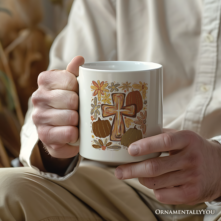 OrnamentallyYou - Fall Blessings Gift Mug, Autumn Christian Faith Gift