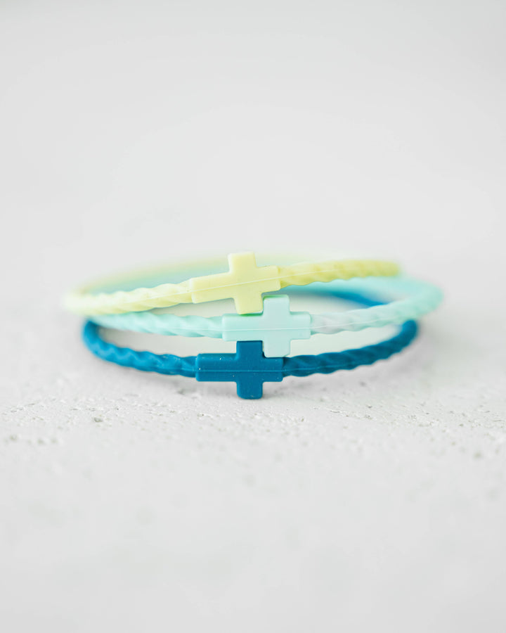 In God We Must - Infinity Cross Bracelets- Salt &amp; Surf