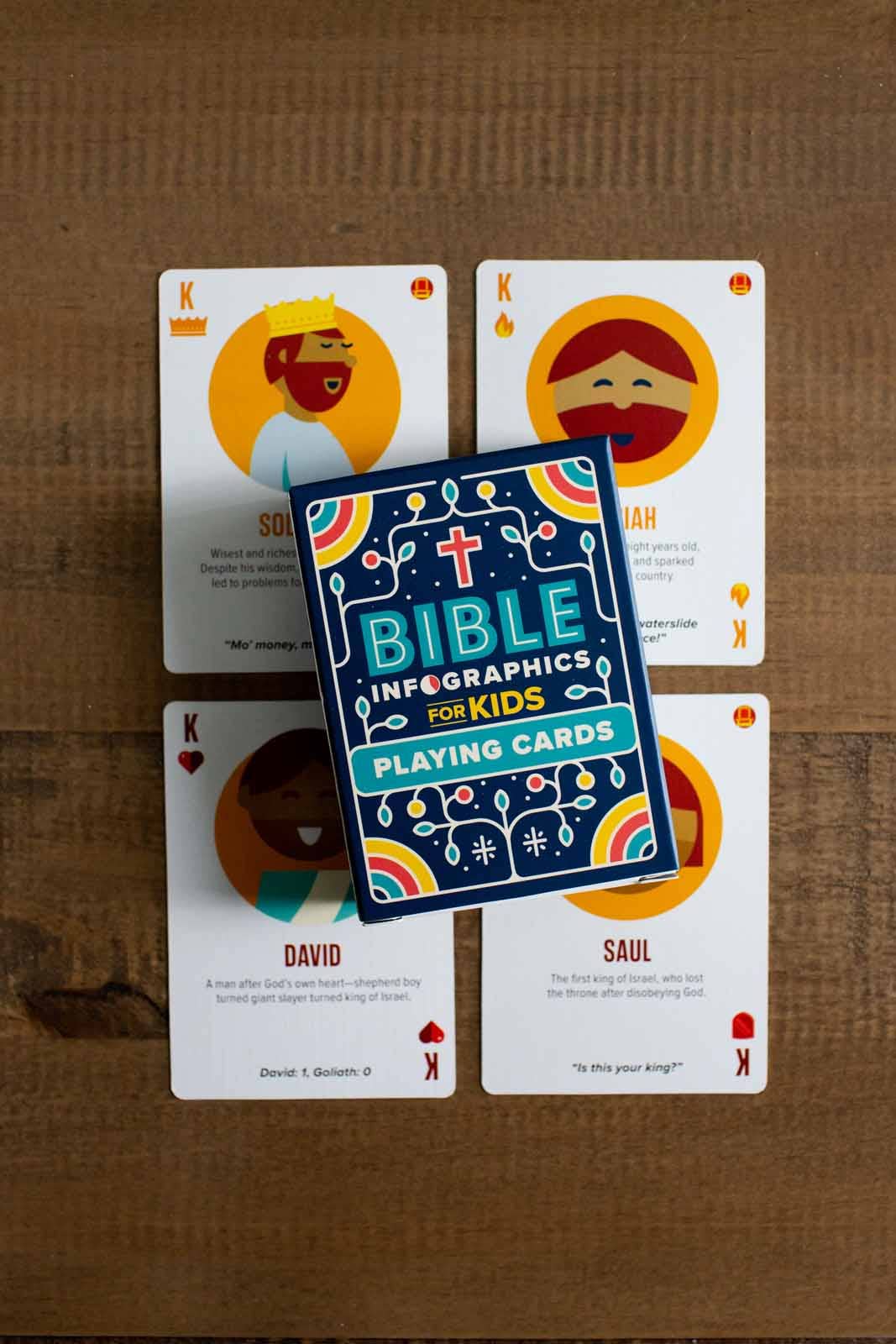 Bible Infographics for Kids Playing Cards: English
