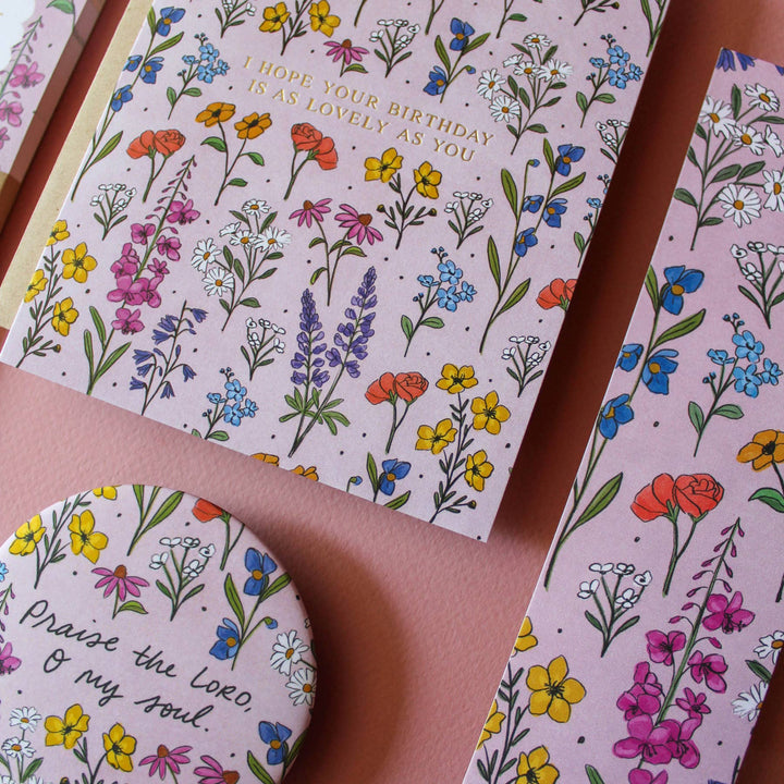 Naomi Paper Co. - Lovely As You Wildflowers Birthday Card