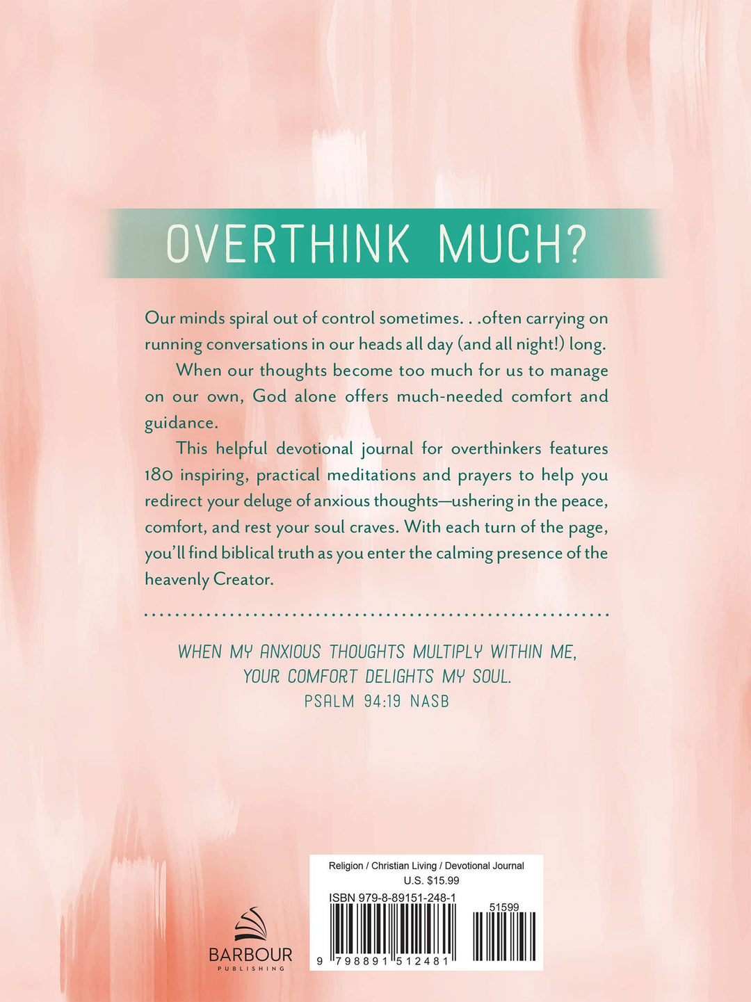 Barbour Publishing, Inc. - The Overthinker&