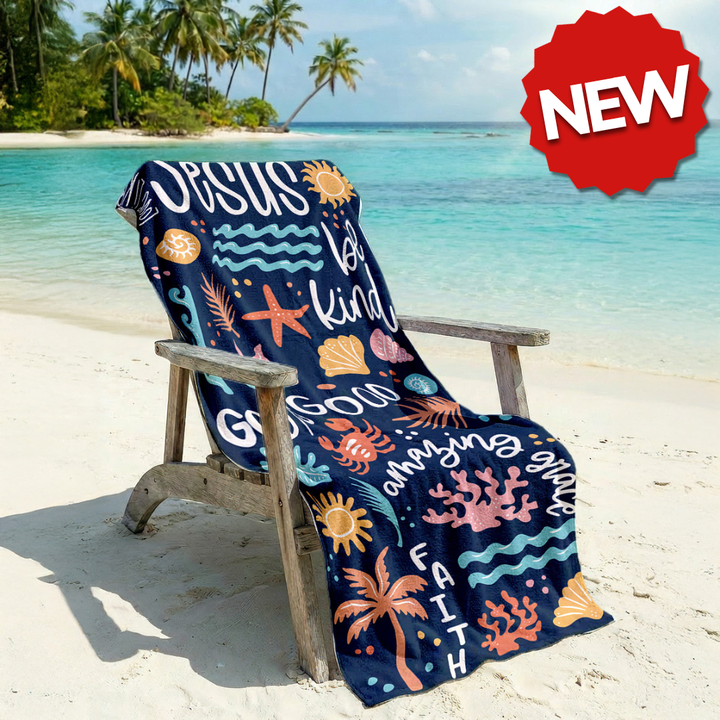 Love Like Jesus Beach Towel