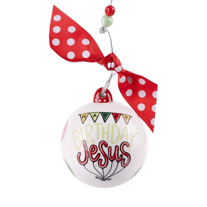 Glory Haus - Party Hat Happy Birthday Jesus Ornament