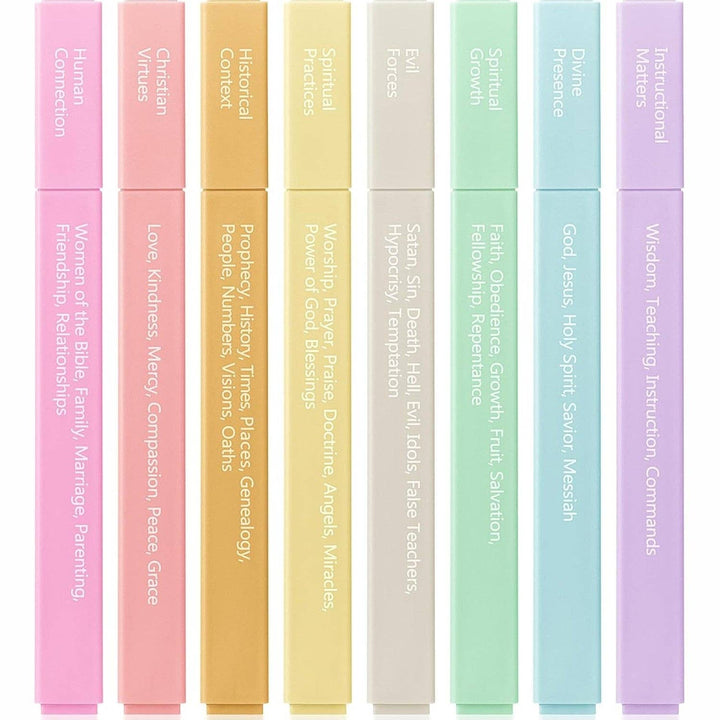 Mr. Pen - Bible Highlighters Color Coding 8 Pack