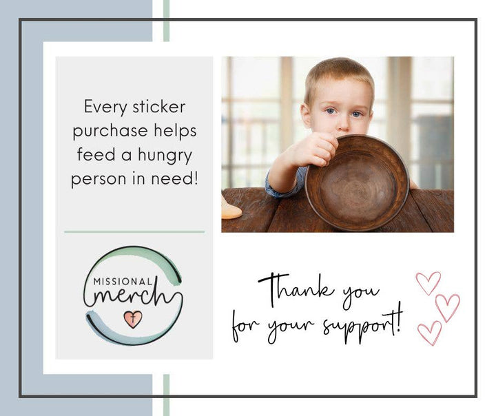 Missional Merch - God Provides | Bible Stickers | Christian Sticker