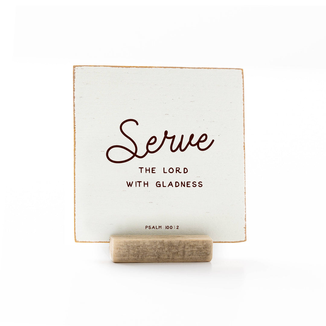 Revelation Culture - The Psalms | Scripture Message Wood Flat Card | 4 x 4"