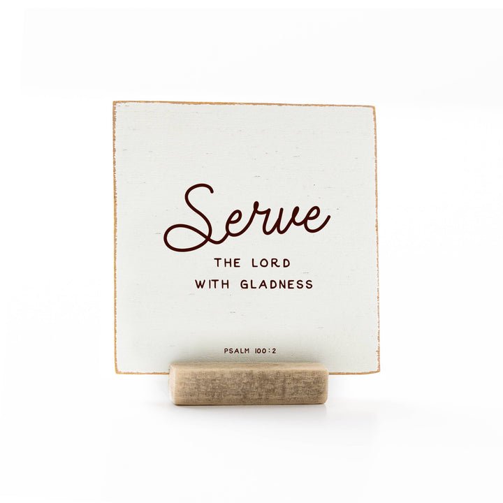 Revelation Culture - The Psalms | Scripture Message Wood Flat Card | 4 x 4"