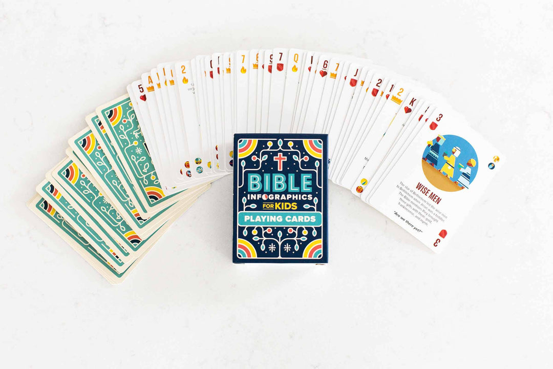 Bible Infographics for Kids Playing Cards: English