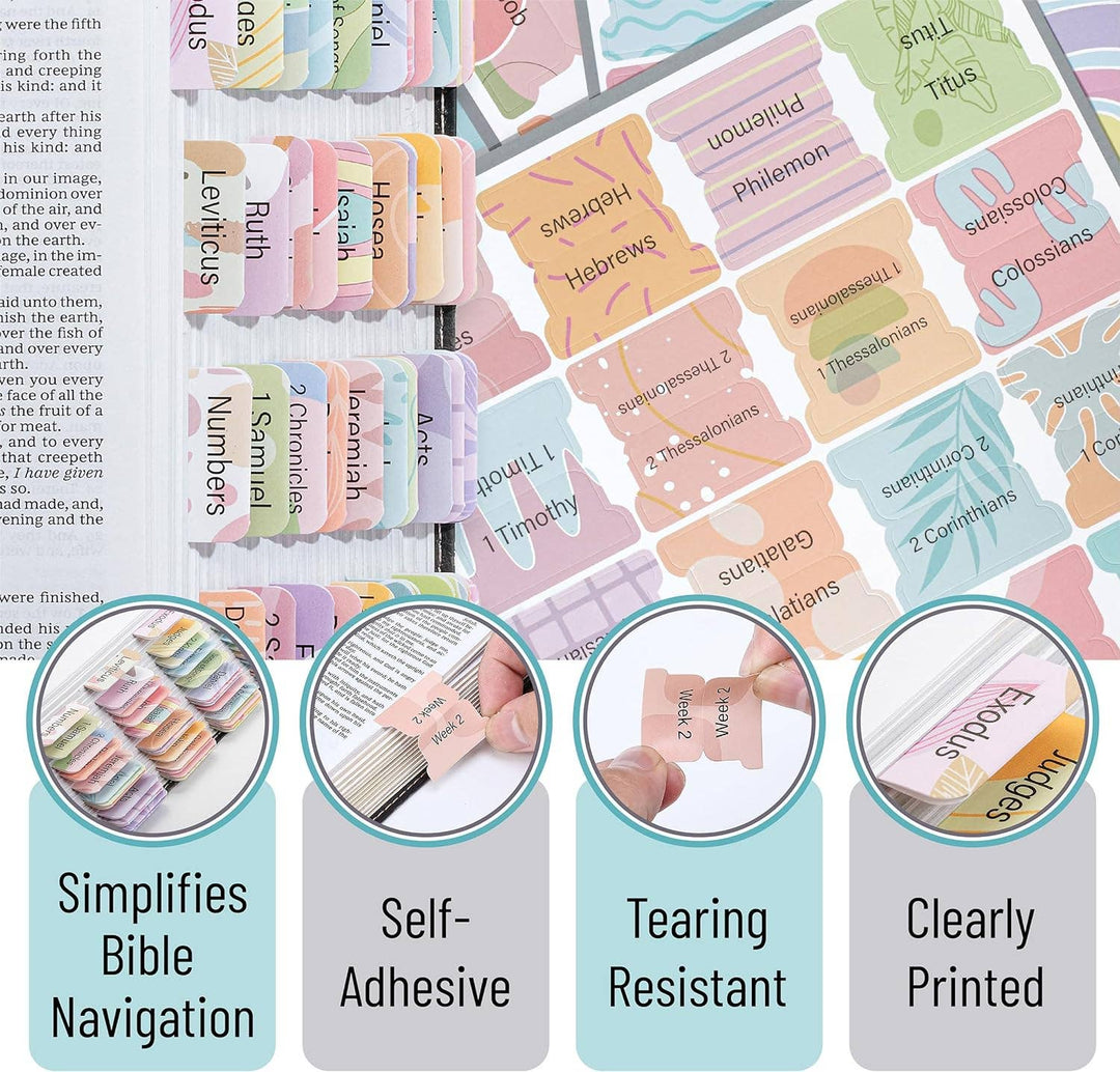 Mr. Pen - Bible Tabs Laminated 120 Pack