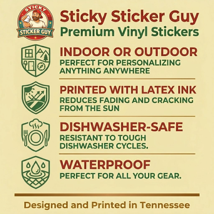 Sticky Sticker Guy - Dude Set – Isaiah 40:31 Rugged Scripture Sticker