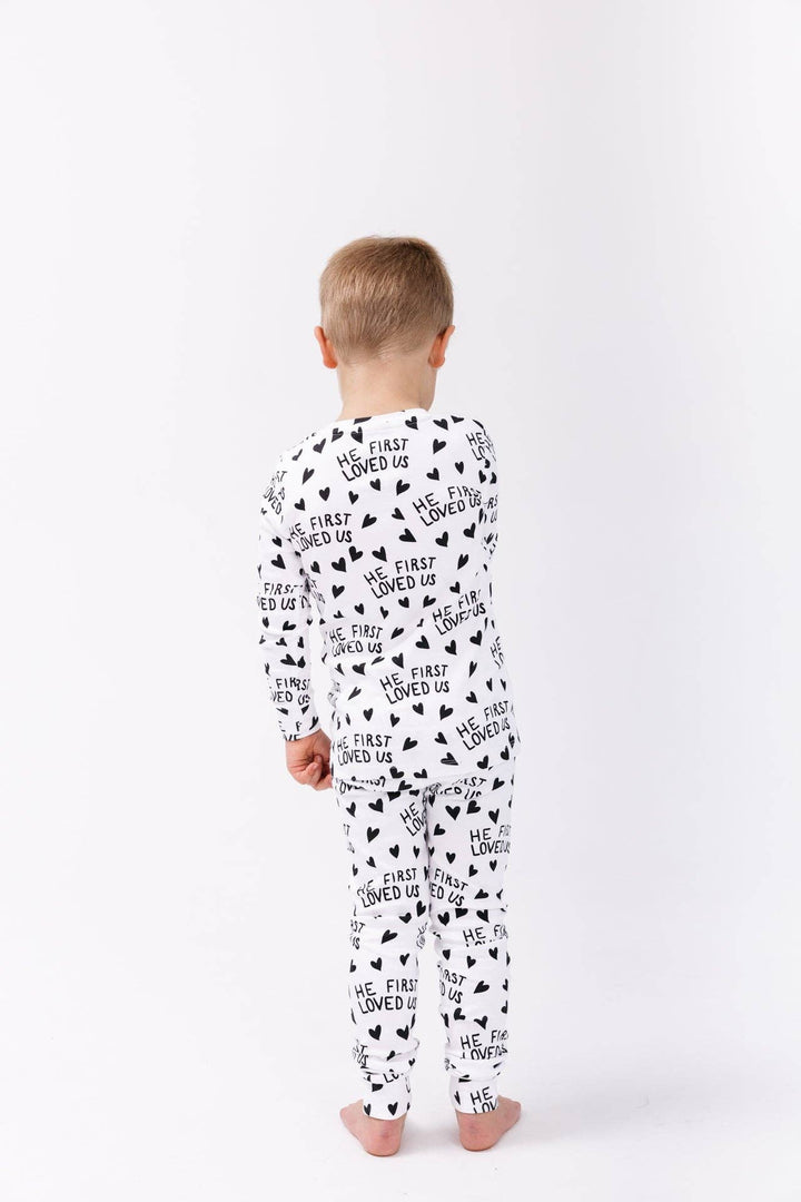 Holy Pals - He First Loved Us PJ Long Sleeve Set Cotton