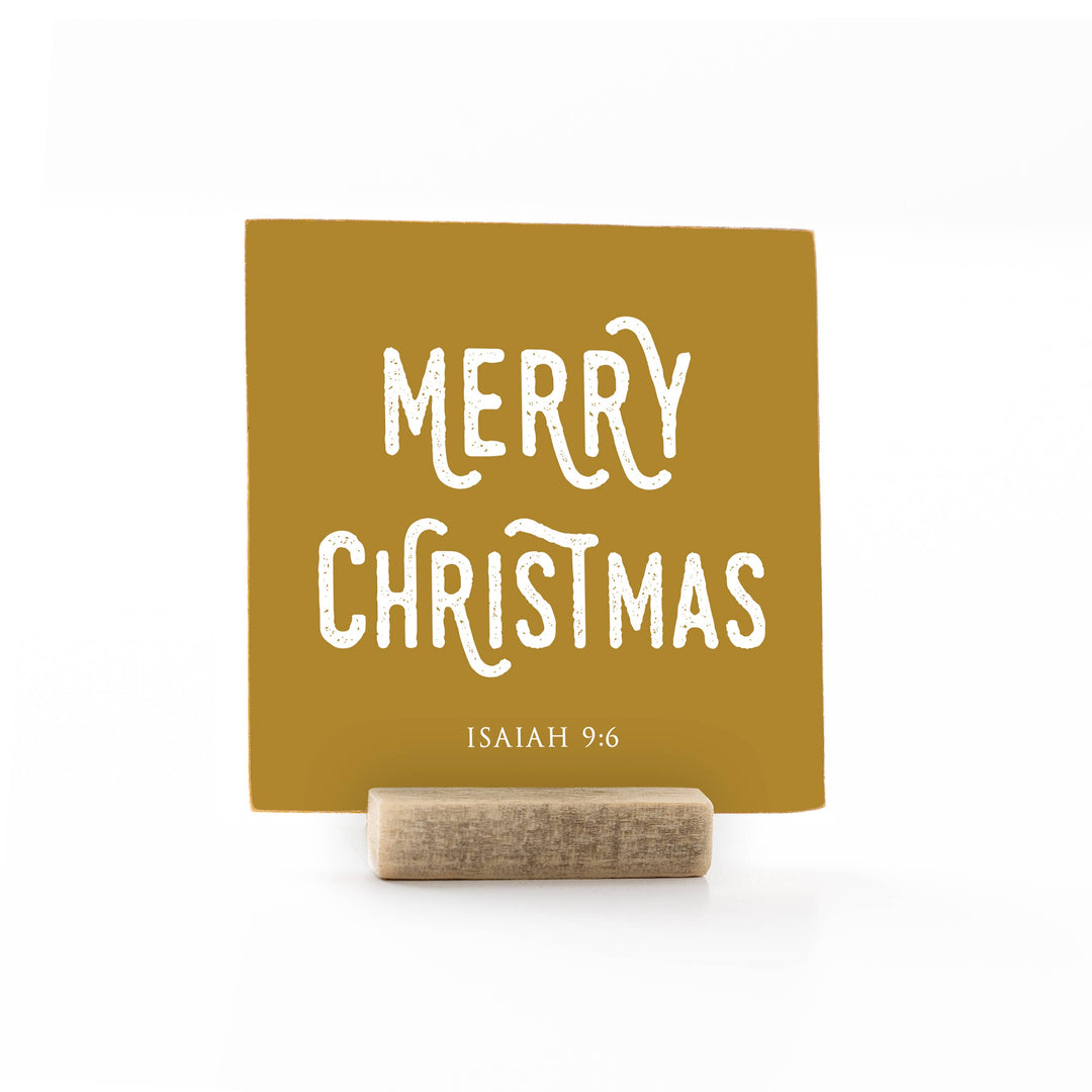 Revelation Culture - Christmas | Wood Message Art Card Flat Card | 4 x 4