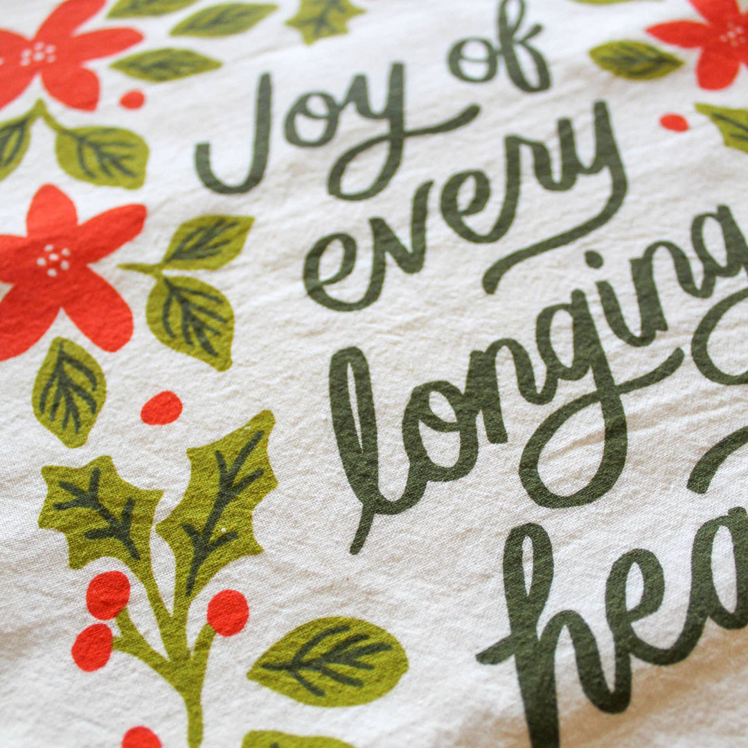 Naomi Paper Co. - Joy of Every Longing Heart Christmas Tea Towel