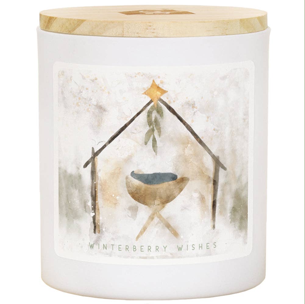 Sincere Surroundings - Manger Stable Art - WBR - Candles