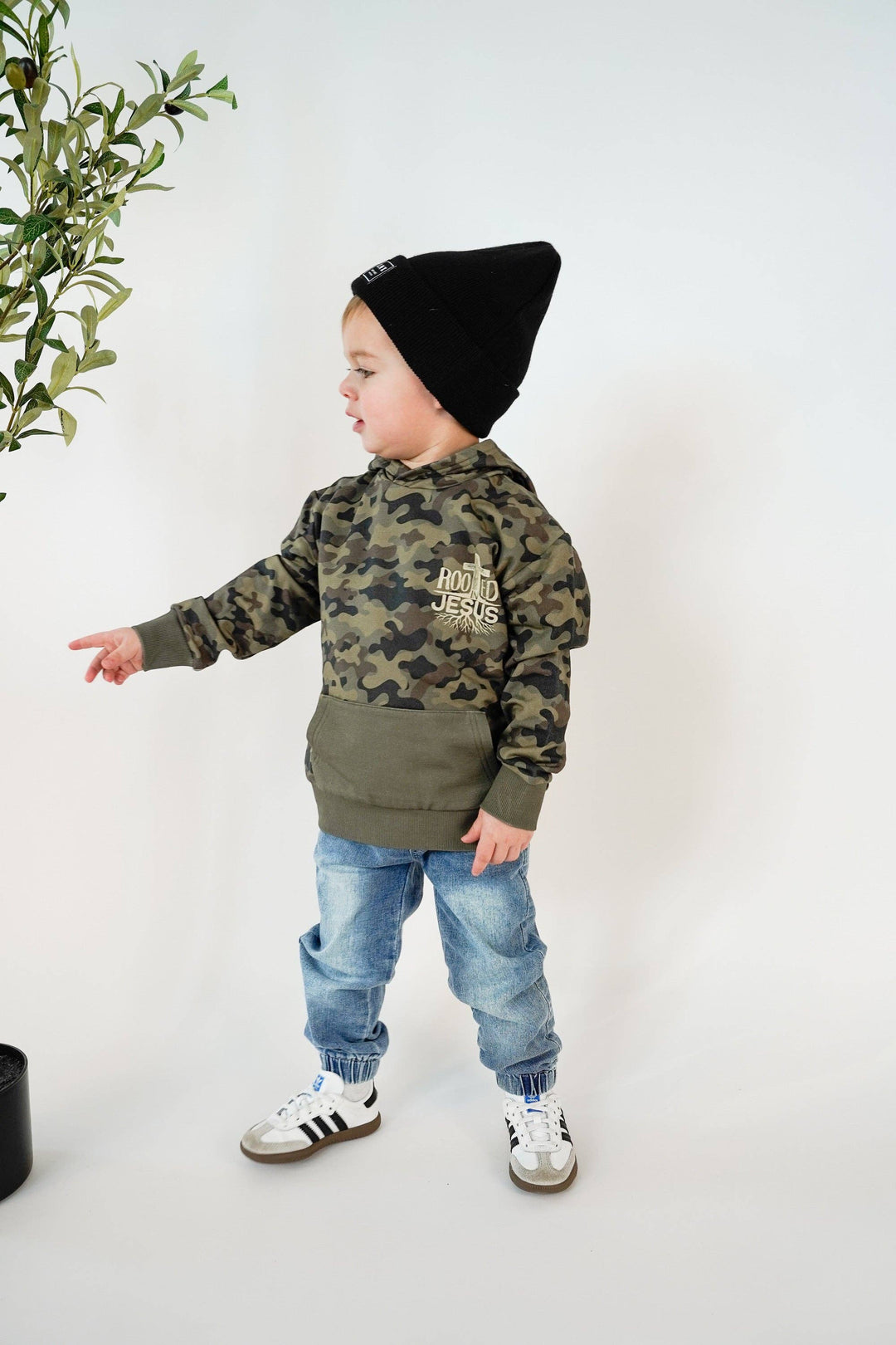 BRVE by Fletch - Rooted In Jesus Kids Hoodie