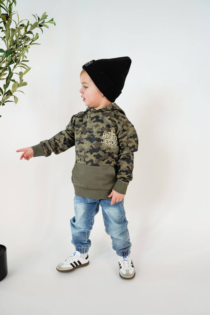 BRVE by Fletch - Rooted In Jesus Kids Hoodie