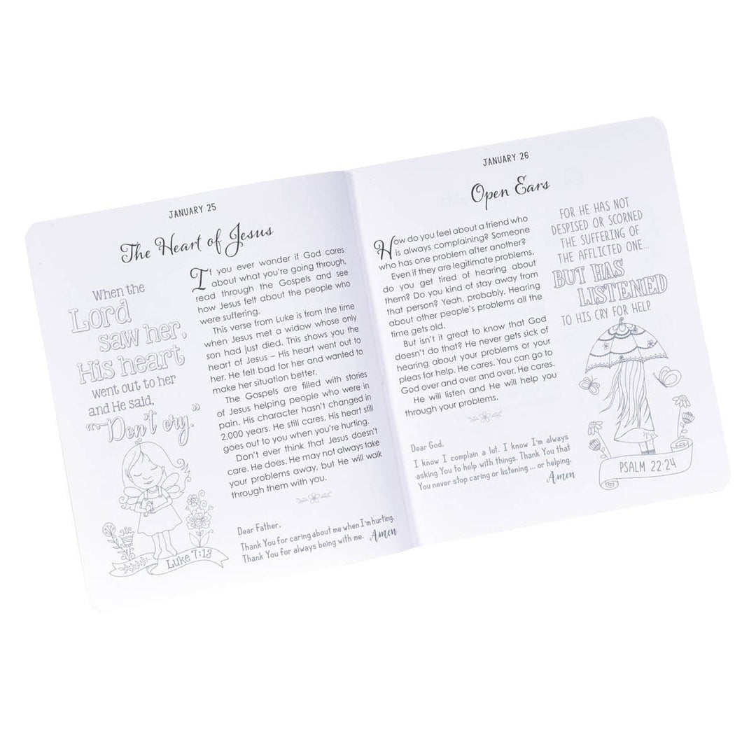 Kid Book Illustrated Devotional for Girls Softcover