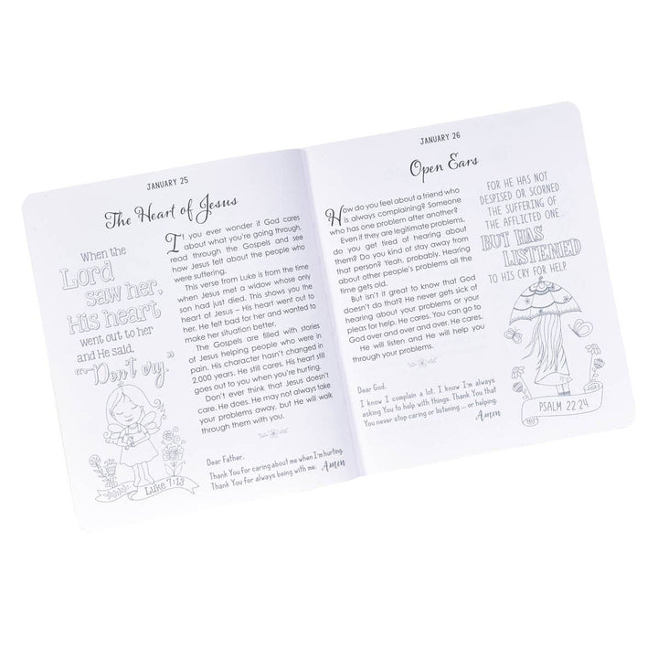 Kid Book Illustrated Devotional for Girls Softcover