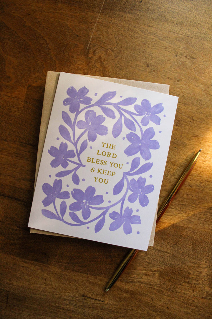 Naomi Paper Co. - The Lord Bless You &amp; Keep You Card
