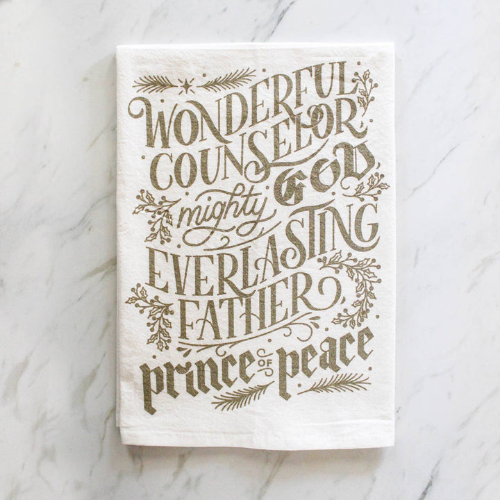 Naomi Paper Co. - Wonderful Counselor Christmas Tea Towel