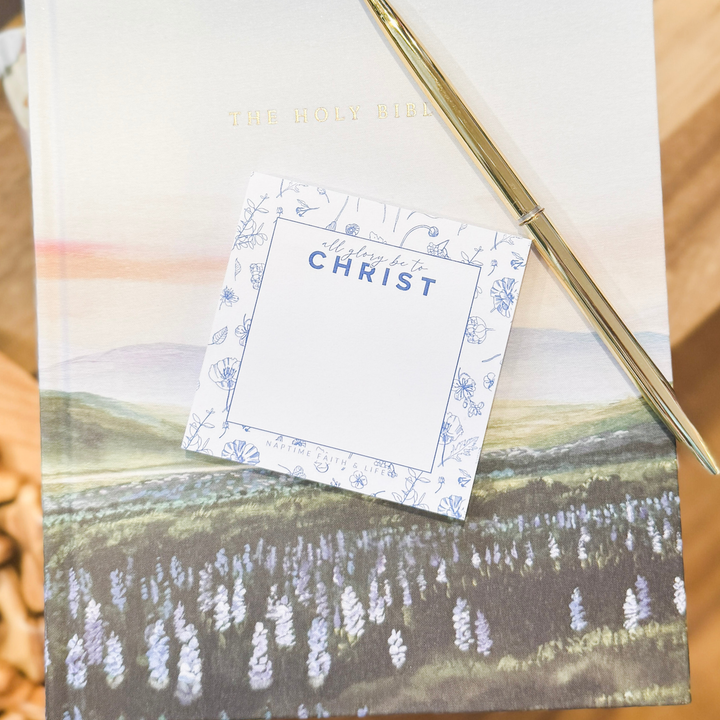 Faith &amp; Life Christian Brands - All Glory Be To Christ Bible Study To-Do List Post It-Notes