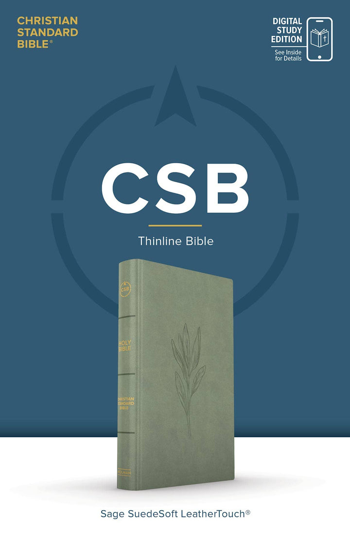 Lifeway - CSB Thinline Digital Study Bible, Sage SuedeSoft