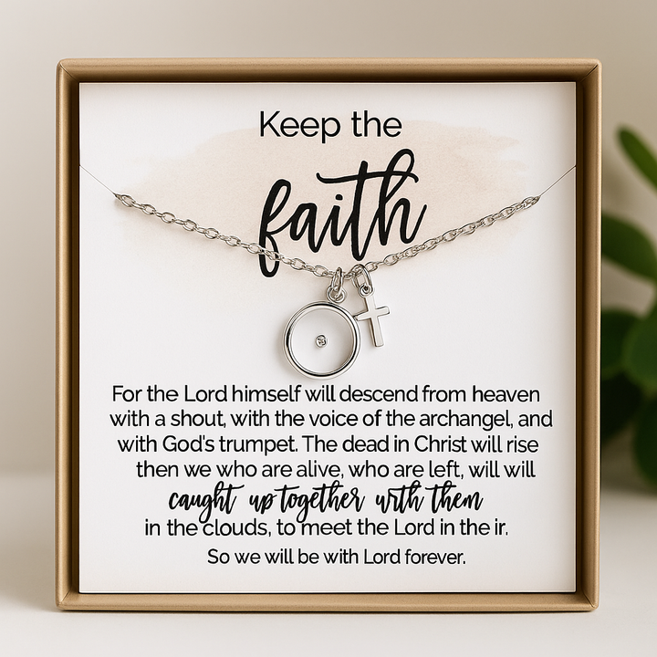 Little Happies Co - Mustard Seed Necklace • Faith Necklace with Scripture Card