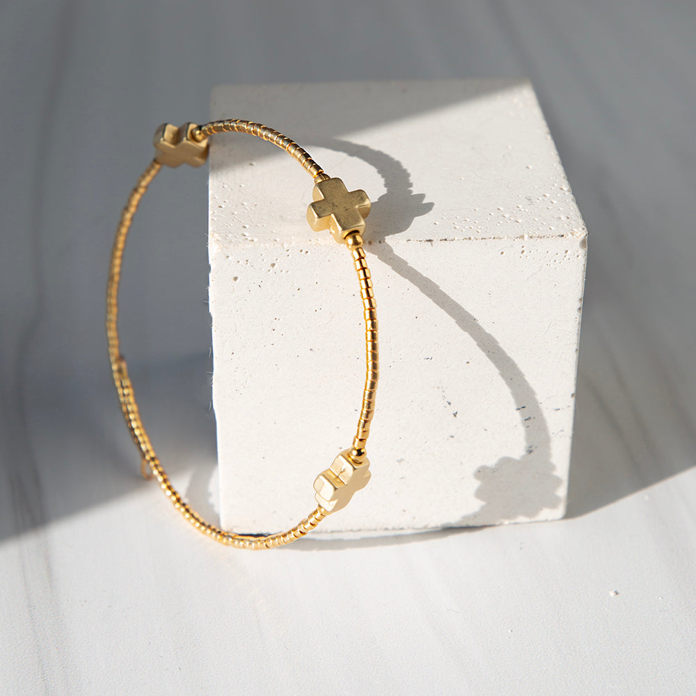 Faithful Bangle-Gold