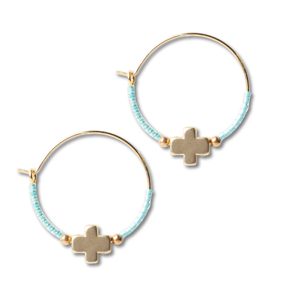 Faithful Earrings-Turquoise