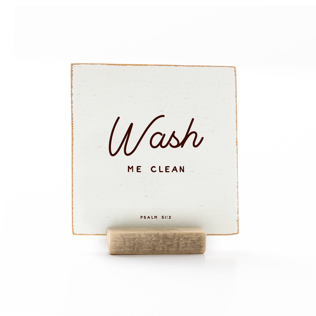 Revelation Culture - The Psalms | Scripture Message Wood Flat Card | 4 x 4"
