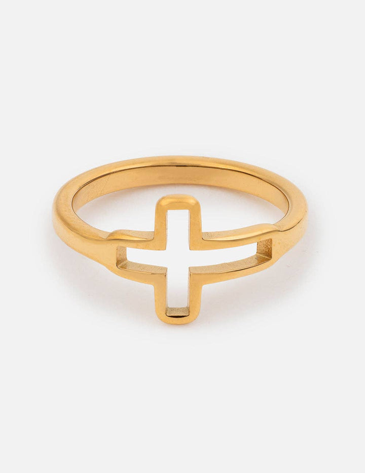 Elevated Faith - Open Cross Ring