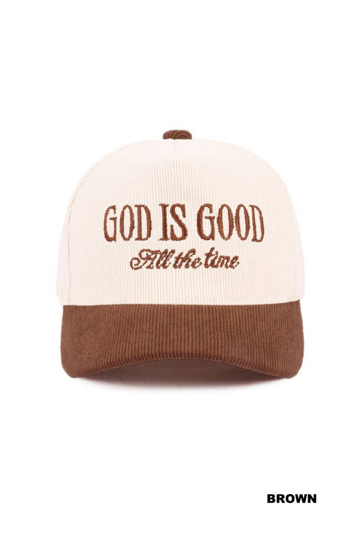 42POPS - `Jesus Lettering Two Tone Corduroy Cap