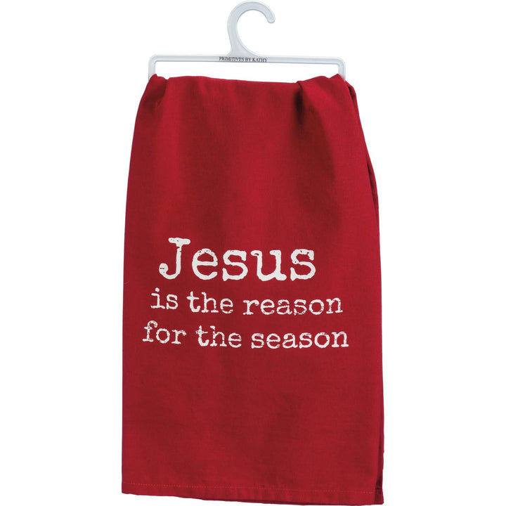 Primitives by Kathy - Jesus Is The Reason For The Season Kitchen Towel
