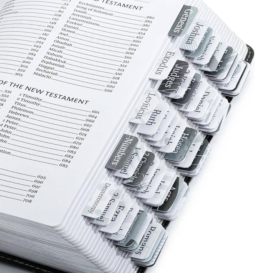 Mr. Pen - Gray Bible Tabs Laminated 75 Pack