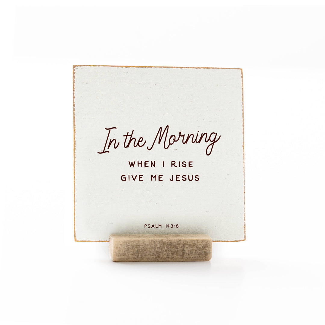 Revelation Culture - The Psalms | Scripture Message Wood Flat Card | 4 x 4"