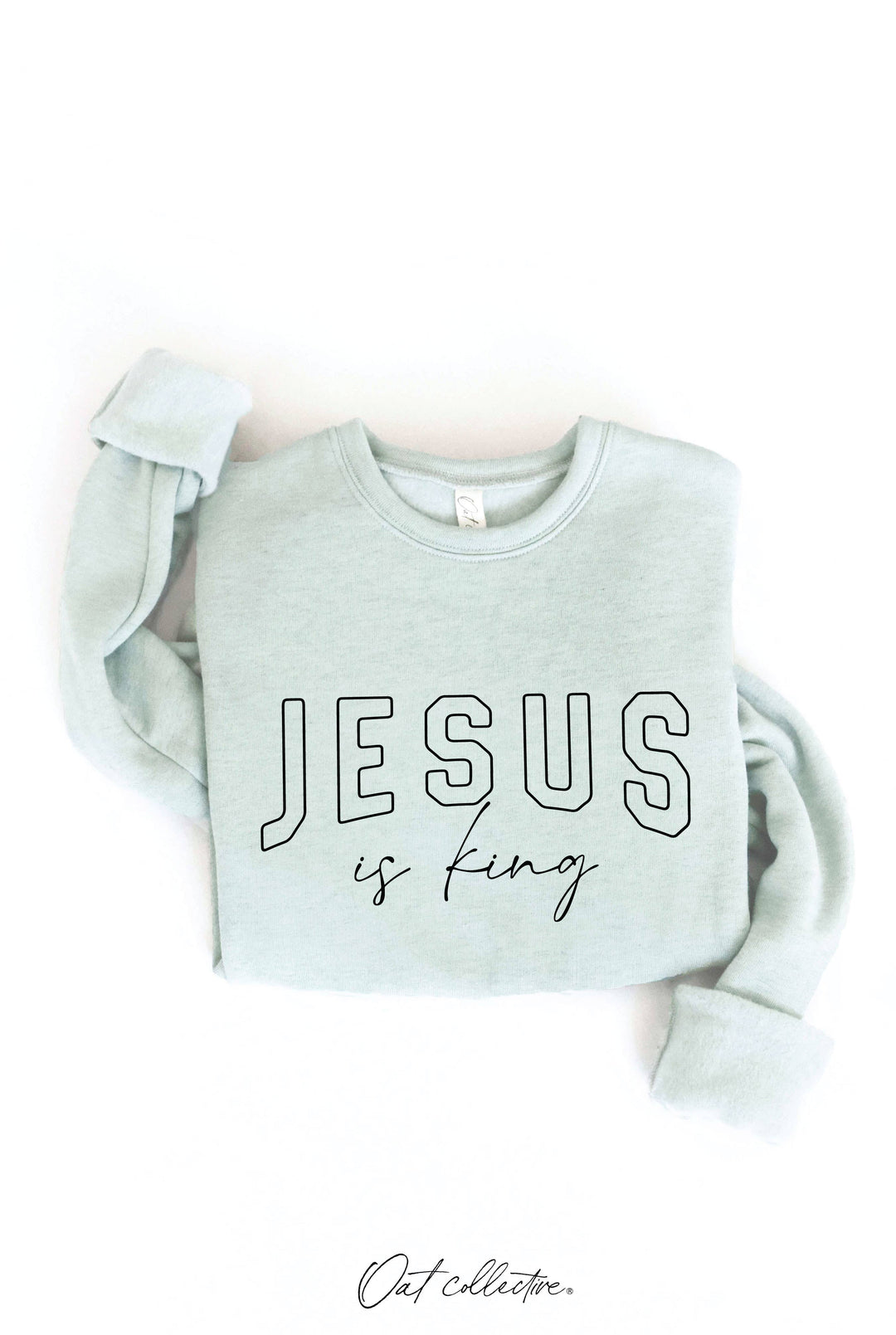 JESUS IS KING Graphic Sweatshirt - Relaxed Fit