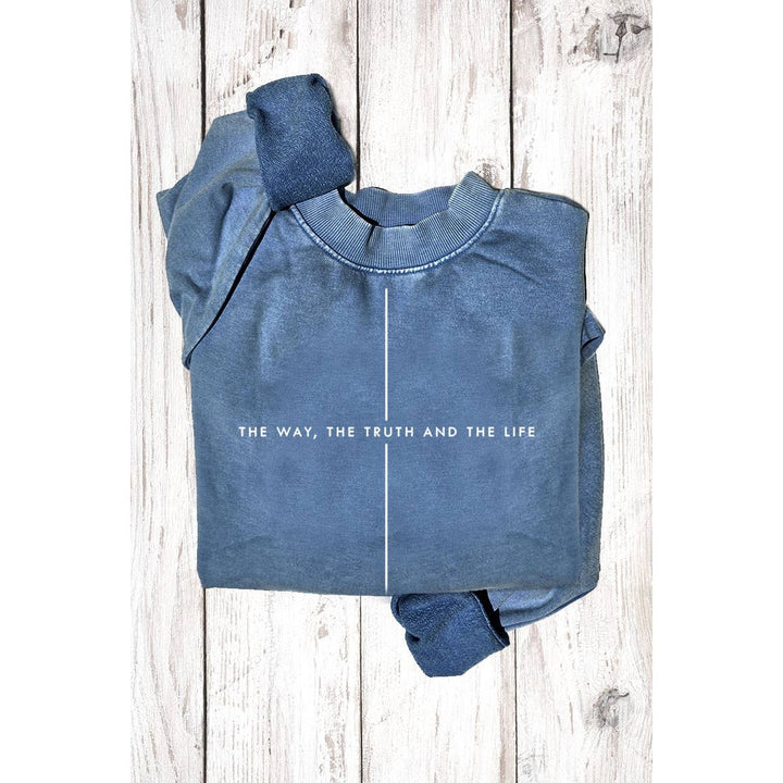 HRTandLUV - THE WAY THE TRUTH THE LIFE MINERAL GRAPHIC SWEATSHIRTS