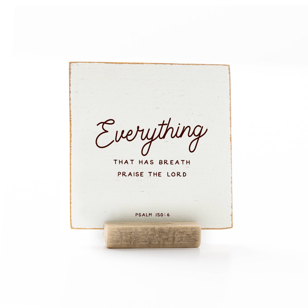 Revelation Culture - The Psalms | Scripture Message Wood Flat Card | 4 x 4"