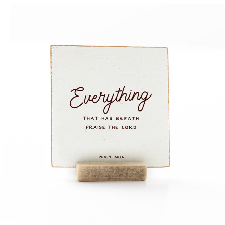 Revelation Culture - The Psalms | Scripture Message Wood Flat Card | 4 x 4"