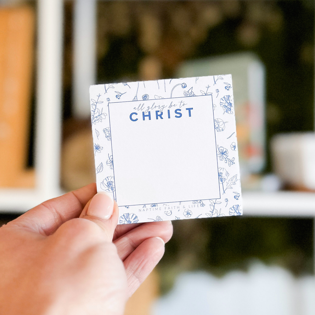 Faith &amp; Life Christian Brands - All Glory Be To Christ Bible Study To-Do List Post It-Notes