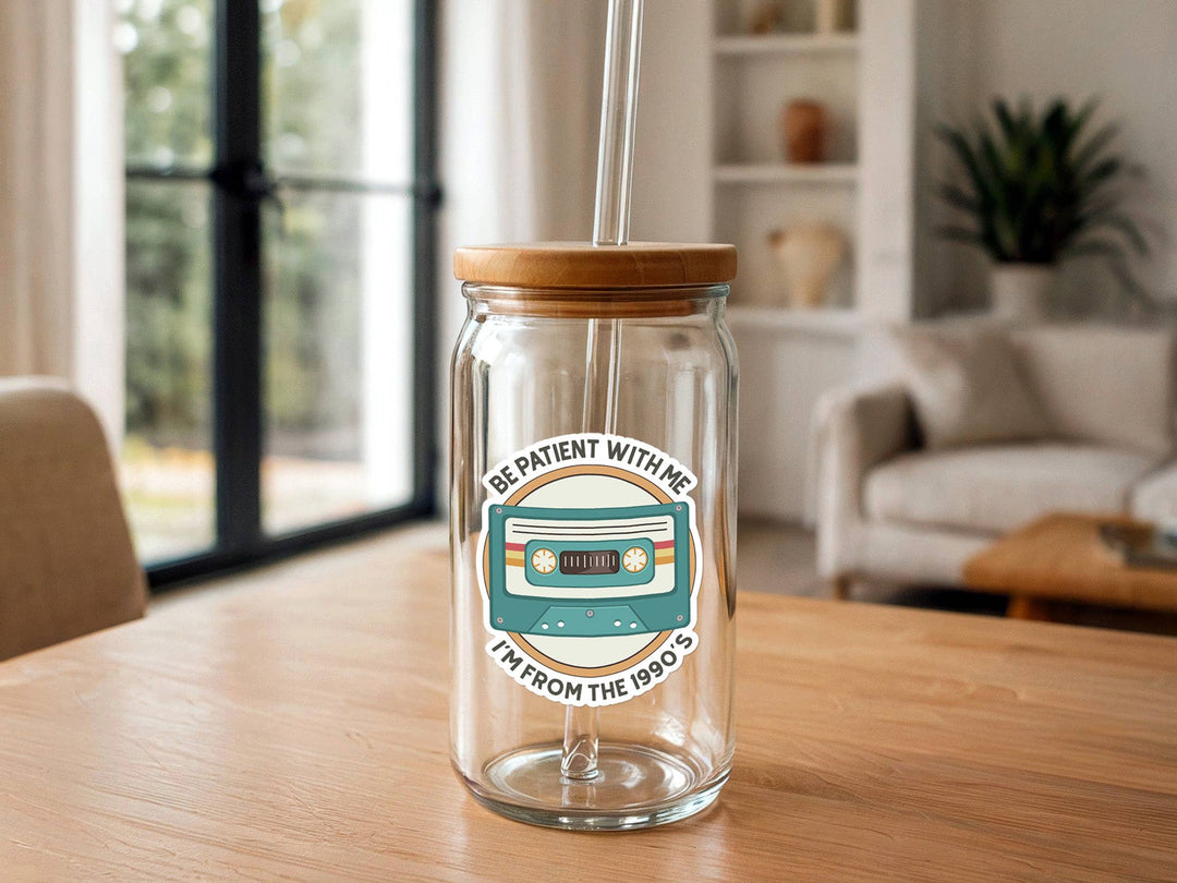Missional Merch - 90s Nostalgia Sticker, Be Patient With Me I&