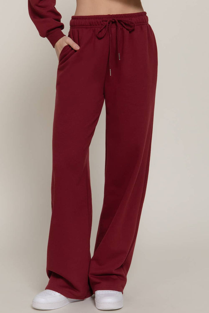 42POPS -  Straight Leg Inner Fleece Jogger Pants